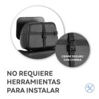 Ms Espejo retrovisor con Luz (mando a distancia) -  Universal y estable - Retrovisor para ver al bebé en el coche - details 3