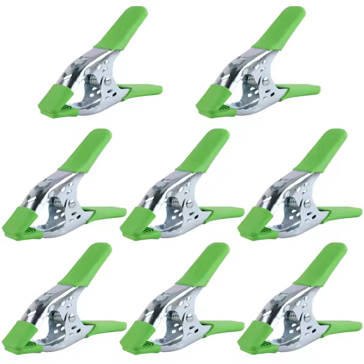 Abrazaderas de 6 "(8 o 6 piezas), de metal Resistant, con apertura de Mordaza de 2,5" - 1