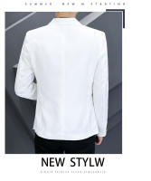 Traje Rosa Slim Fit Para Hombre Estilo Coreano Moda Casual Primavera Otoño Traje De Calle Elegante Con Solapa Única - details 8