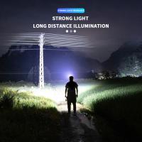 Linterna Frontal Recargable USB Con 5 LEDs Super Brillantes Luz Amarilla Y Azul Batería Integrada 18650 Para Pesca Al Aire Libre - details 9