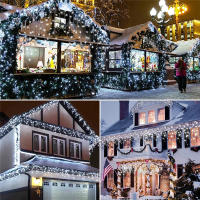 Luces De Cadena De Hielo LED Solar 3.5M Impermeables Para Decoración De Bodas Y Fiestas En Jardín Y Hogar Luces De Navidad Exteriores - details 18