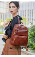 Mochila para mujer, nueva, estilo coreano, versátil, de un solo hombro, bandolera de cuero suave, mochila para mujer - details 13