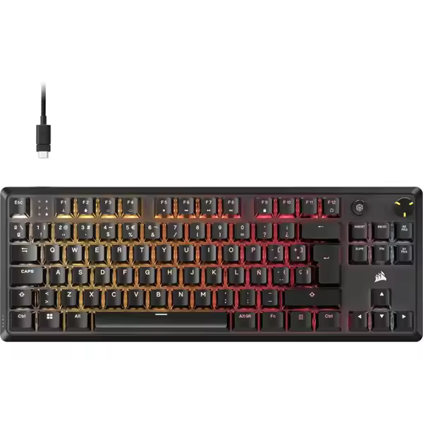 TECLADO CORSAIR K70 CORE TKL RGB MLX RED ESPANOL CH-910971E-ES - 1