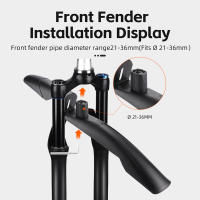 2Pcs Guardabarros De Bicicleta Ajustable Para Rueda De 26 27.5 29 Pulgadas Frontal Y Trasera Protección Contra Salpicaduras MTB Piezas De Ciclismo - details 9