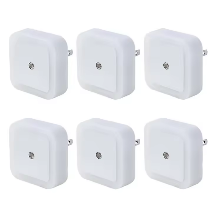 Luz LED nocturna, enchufe [paquete de 6], Sensor de anochecer a amanecer - 1