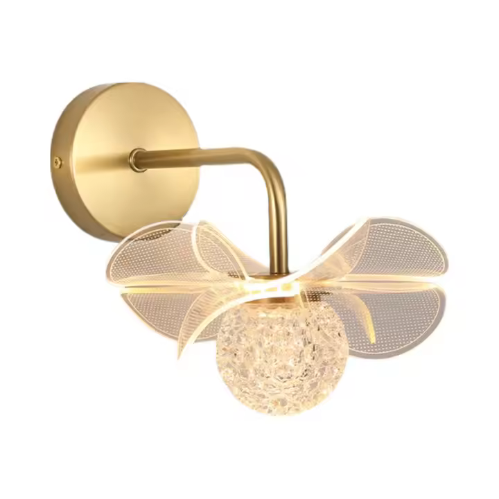 Lámpara De Pared LED Moderna En Forma De Flor Para Decoración De Habitaciones Dormitorio Estudio Comedor Sala De Estar Fuente De Iluminación - 1
