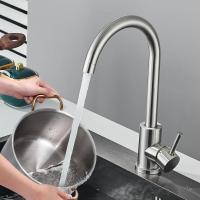 360° Swivel Stainless Steel Kitchen Faucet,Cold-Hot Water Single Handle Sink Basin Faucet For Kitchen And Sink - details 4