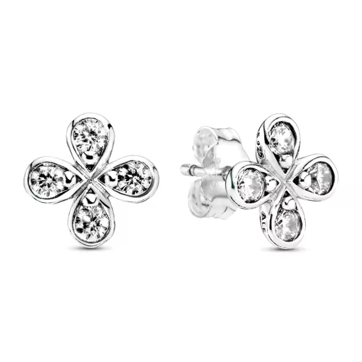 Pandora 297968CZ Pendientes de Flor Cuatro Hojas 925 Plata de ley - 1