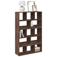 vidaXL Estantería madera de ingeniería 100x33x156,5 cm en color Roble Sonoma/Blanco/Marrón roble y más | almacenamiento funcional diseño moderno para baño dormitorio sala - details 2