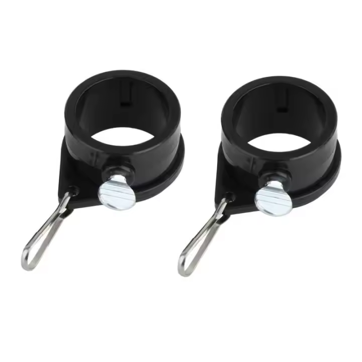 2 Piezas Clip De Pabellón Sin Enredos Con Carabineros Para Pabellones Con Grommet Herramienta De Montaje De Palo De Bandera Durable Y Impermeable - 1