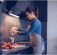 Lámpara De Pared Recargable LED Con Sensor De Movimiento PIR Para Decoración De Habitaciones Y Cocina Fuente De Alimentación DC5V USB Material De Aluminio - details 3
