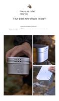 Caja De Almuerzo Calentada Portátil Campingmoon De Aluminio Duro Para Camping Y Picnics Cocina Al Aire Libre - details 3
