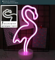 Luz De Neón USB Forma De Flamenco Iluminación De Pared Para Bodas Dormitorio Niños Habitación Bebé Luz LED Decorativa - details 6