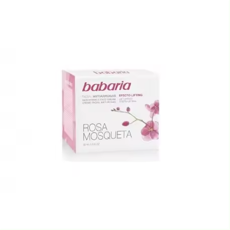 BABARIA CREMA FACIAL ANTIARRUGAS ROSA MOSQUETA 50ML - 1