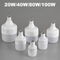 Lámpara LED Portátil Para Camping Recargable Por USB Impermeable De 20W 40W 80W 100W Bombilla De Emergencia Linterna LED - details 1