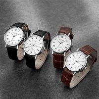 Reloj De Lujo De Cuarzo Con Dial De Cuero Reloj Casual De Pulsera Material De Correa De Cuero Resistente Al Agua Estilo Fashion & Casual - details 0