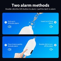 Llavero De Alarma Personal SOS Para Niñas Ancianas Con Botón De Panico Y Desplazamiento Fuerte Alerta De 130 DB Para Seguridad - details 8