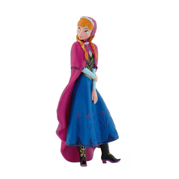Figura Anna Frozen Disney 9cm. Figura coleccionable con acabados detallados. Perfecta para fans y coleccionistas de ediciones especiales. - 1