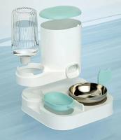 Dispensador Automático Para Gatos Y Perros Cuenco De Agua Y Alimentos Con Recarga Automática Basin Para Gatos Y Perros Material Plástico Forma Cuadrada - details 8