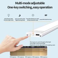Luz De Noche LED Para Gabinete 3 En 1 Con Sensor De Movimiento Ultradelgada Recargable Para Armario Cocina Iluminación Interior - details 5