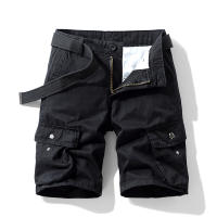 Shorts De Verano Para Hombres Con Múltiples Bolsillos Pantalones Casuales De Algodón Resistente a La Wear Oversized Longitud De Rodilla Workwear - details 5