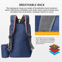 Mochila De Camping Y Senderismo 20L Para Hombres Y Mujeres Plegable Ultraligera Con Portabotellas Deporte Ciclismo Viaje Día - details 4
