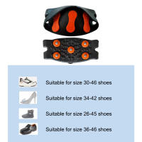 Cubrezapatos Antideslizantes Para Escalada En Nieve Y Montañismo Unisex Cubrezapatos De Hielo Con 5 Clavos Accesorios Para Caminar Y Senderismo - details 2