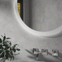 Kleankin Espejo de baño con iluminación, Espejo de comparación, Ø 70 cm, con 3 colores de Luz, IP44, interruptor táctil, antivaho para Baños modernos. - details 5