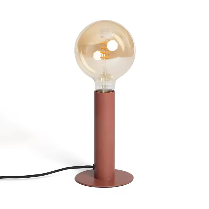 Ledkia Lámpara de Mesa Metal Rovia Marrón - 1
