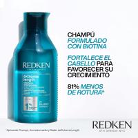 Redken | Extreme Length Champú 300ml | Champú enriquecido con biotina que fortifica y diminuye la rotura, ayuda a conseguir un cabello más largo de hasta 15cm en 1 año usando el sistema completo de champú, acondicionador y tratamiento sin aclarado. - details 1