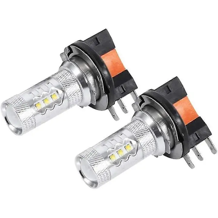 H15 llevó los bulbos de La Luz, 80W Blanco H15 Llevó Las Luces del bulbo Lamp2pcshite - 1