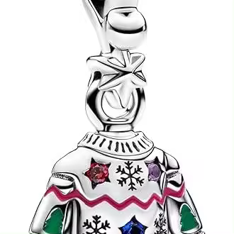 PANDORA Moments - Colgante de plata de ley con cristales, compatible con pulseras Moments, Mehrfarbig, Plata de ley, Cristal artificial，Incluye Caja Original - 1