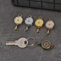 1pc Porta Tarjeta De Identificación Retráctil Cromo Metal Porta Pasaporte De Puerta Cadena De Trabajo Llavero Accesorios Para Tarjetas De Identificación - details 11