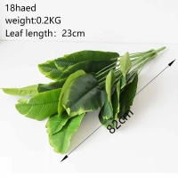 Planta Artificial De Palma Tropical Grande 1pc Hojas De Plátano Falsa Monstera Realista Para Decoración De Jardín Y Hogar Material Plástico - details 10