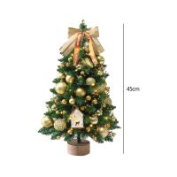 Árbol De Navidad De Escritorio Realista 45cm Adorno De Festividades Para Hogar Oficina Dormitorio Barra Decoración De Navidad Artificiales - details 5