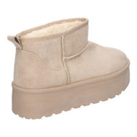 Davinia Shoes Botin Plano para Mujer con plataforma, Estilo Australiano, Forrado de Pelo, de Punta Redonda Shoes&Blues.es 6BKA-Beige - details 2