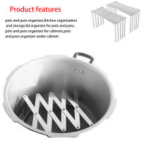 Soporte Extensible para Tapa de Olla Organizador de Platos Flexible para Cocina - details 2