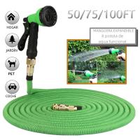 Manguera de Jardín Extensible de Doble Conector de Metal Alta Prisión, Tipo de Carrete,Adecuada para Riego de Jardín y Lavado de Coche - details 1