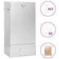vidaXL Horno ahumador astillas madera acero galvanizado Dimensiones 44.5 x 29 x 83 cm, 44.5 x 29 x 110 cm - details 0