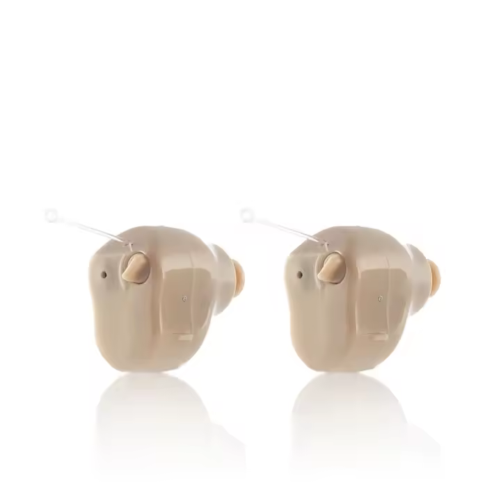 InnovaGoods® Amplificador de sonido intraauricular Hearzy con 3 modos de sonido, 3 niveles de volumen, micrófono, cable para conectar a dispositivos externos, funda de transporte, ideal para música - 1