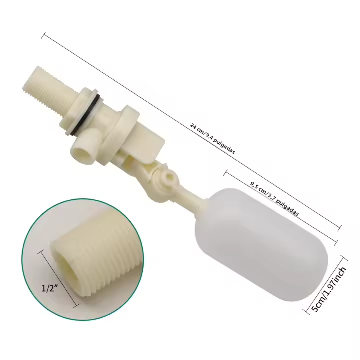 Válvula De Flotador Automática Para Agua 1/2" En Plástico Para Ganado Ovejas Perros Acuario Humidificador Herramienta Para Ganadería - 1
