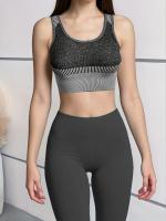 Sujetador Deportivo Para Mujer Running Secado Rápido Antichoque Sin Costuras De Deporte Y Yoga Sin Armadura Colectora - details 1