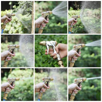 Pistola De Rociador De Jardín Metálica De Alta Presión Para Riego De Jardín Y Limpieza De Vehículos Con Control De Flujo Variable Y Patrón De Roce Suave - details 8