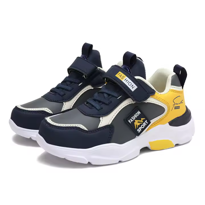 Zapatillas Deportivas Infantiles De Cuatro Estaciones Para Niños Respirables Y Ligeras Zapatos De Exterior Para Correr Y Ocio With Cierres De Encaje - 1