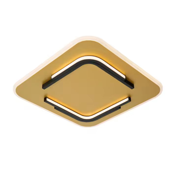 Lucide ANDREAS - Lámpara de techo - LED - 1x30W 2700K - Oro mate / Latón - 1