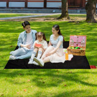 Mini Alfombra De Picnic Para El Exterior Plegable Y Portátil Ligera Y Impermeable Alfombra De Playa Manta De Campaña De Tela CANVAS - details 2