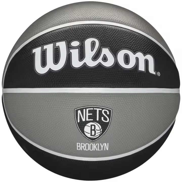 Balon de Baloncesto Wilson Nba Team Tribute Nets (Talla 7) para unisex en color gris - 1