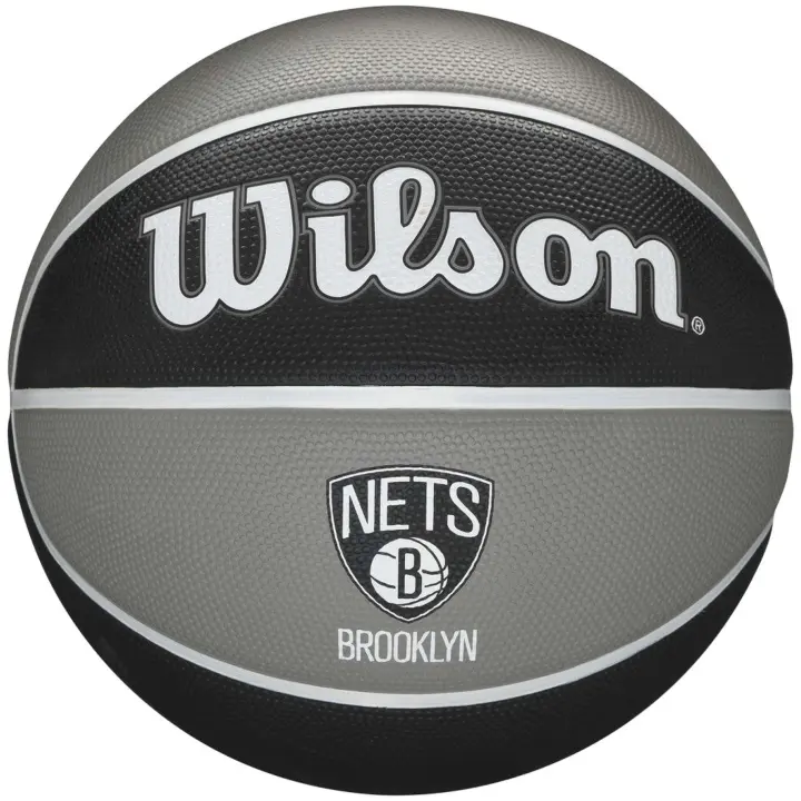 Balon de Baloncesto Wilson Nba Team Tribute Nets (Talla 7) para unisex en color gris - 1