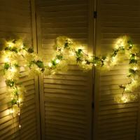 Guirnalda De LED Con Cerezo En Broche 230cm Flores Artificiales Para Decoración De Bodas Fiestas Hogar Arcos De Jardín - details 4