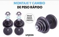 UNYCOS Maletín de Pesas con Barra de Conexión y Discos 15-50 kg de Hierro con E-BOOK de Ejercicios - details 2